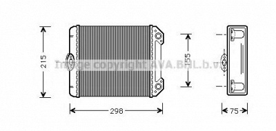 AVA QUALITY COOLING ms6172 -  Теплообменник, отопление салона